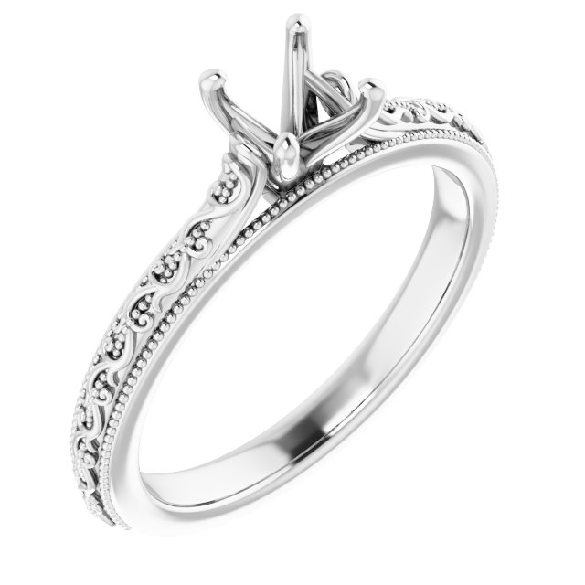 Solitaire Sculptural Engagement Ring