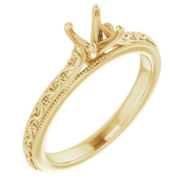 Solitaire Sculptural Engagement Ring