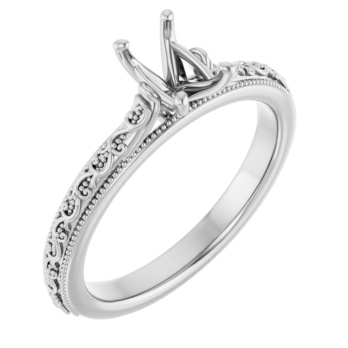 Solitaire Sculptural Engagement Ring