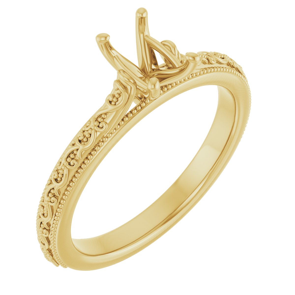 Solitaire Sculptural Engagement Ring