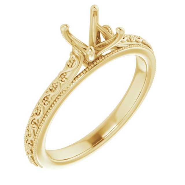 Solitaire Sculptural Engagement Ring