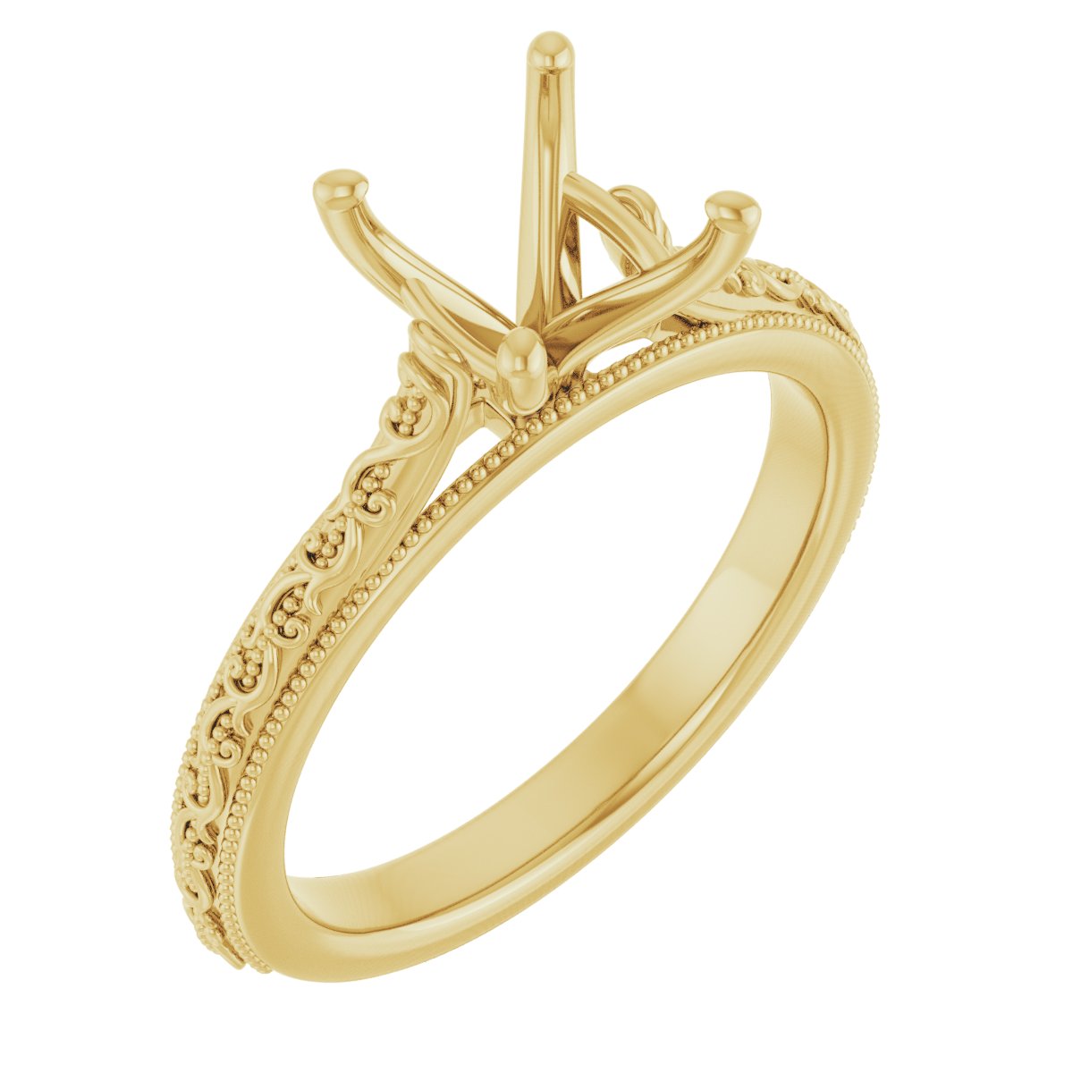 Solitaire Sculptural Engagement Ring