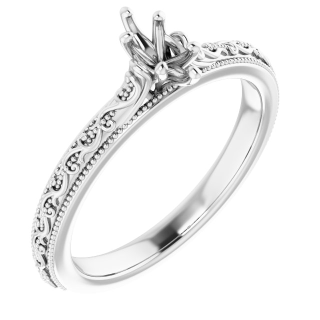 Solitaire Sculptural Engagement Ring