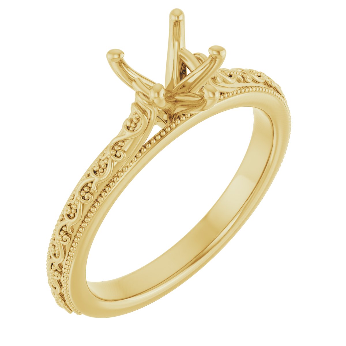 Solitaire Sculptural Engagement Ring