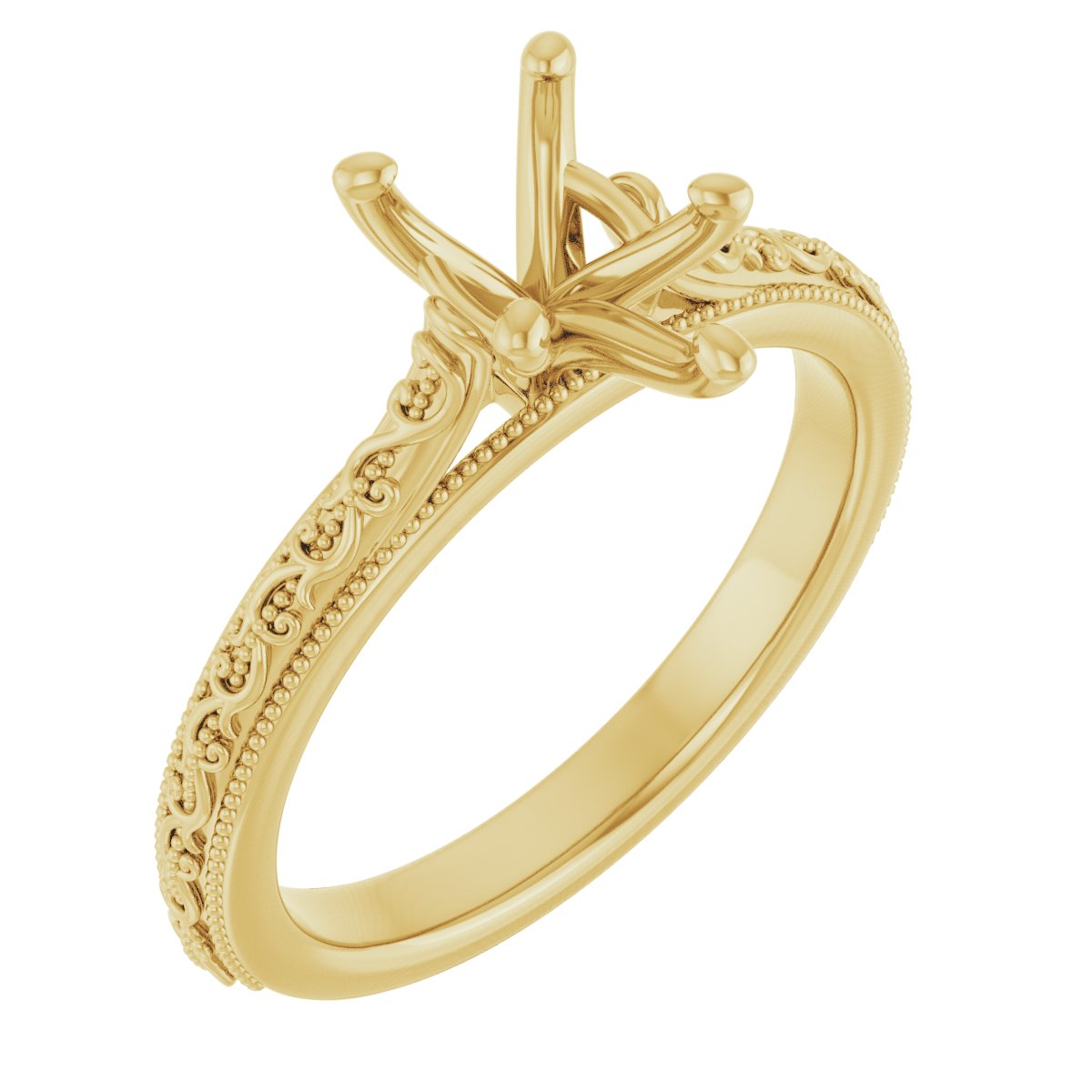 Solitaire Sculptural Engagement Ring