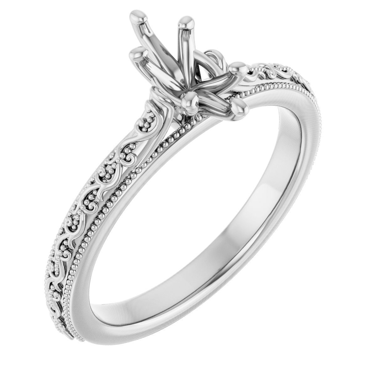 Solitaire Sculptural Engagement Ring