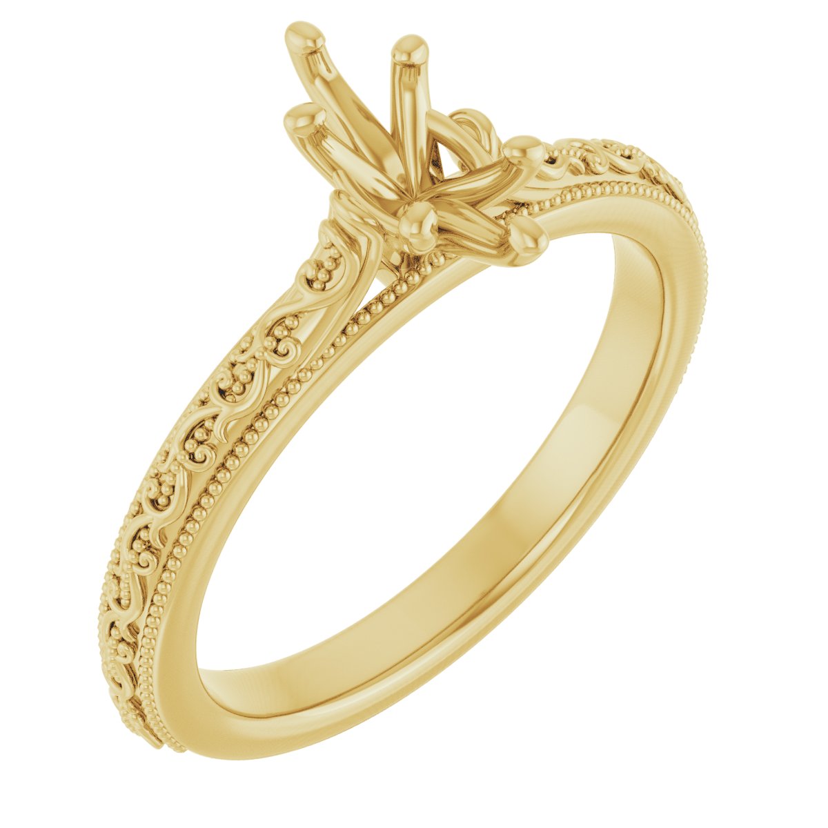 Solitaire Sculptural Engagement Ring