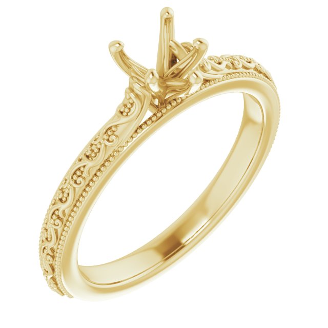 Solitaire Sculptural Engagement Ring
