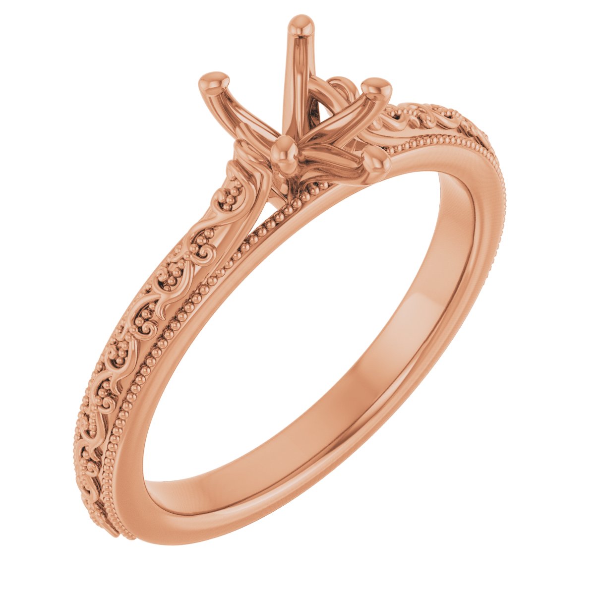 Solitaire Sculptural Engagement Ring