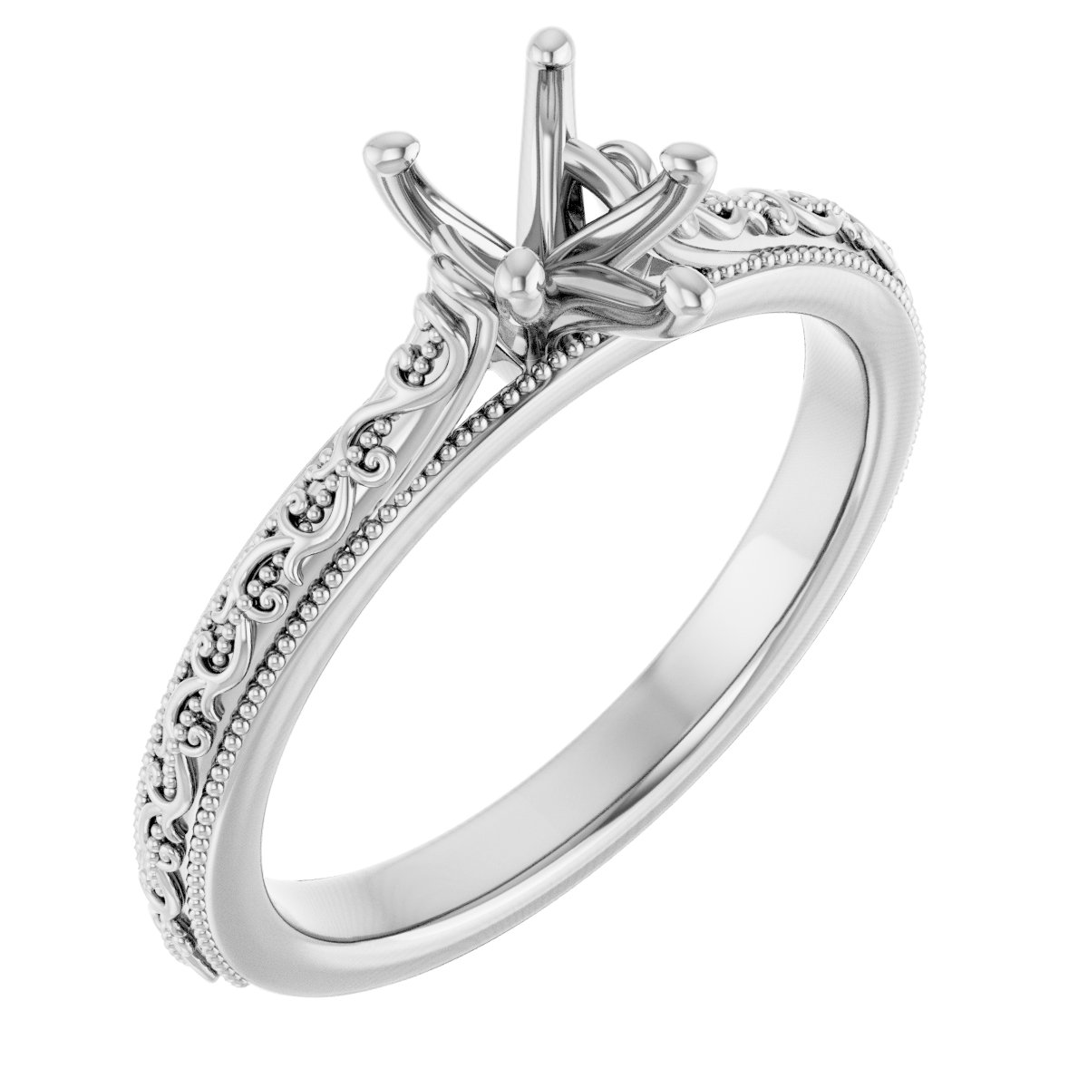 Solitaire Sculptural Engagement Ring