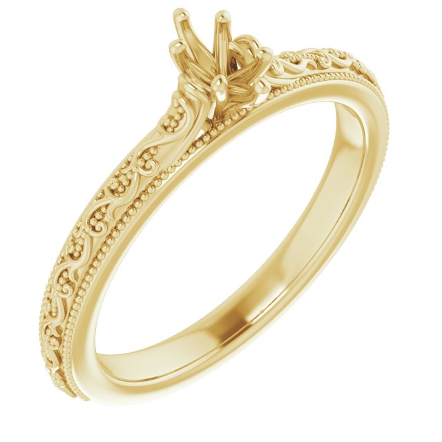 Solitaire Sculptural Engagement Ring