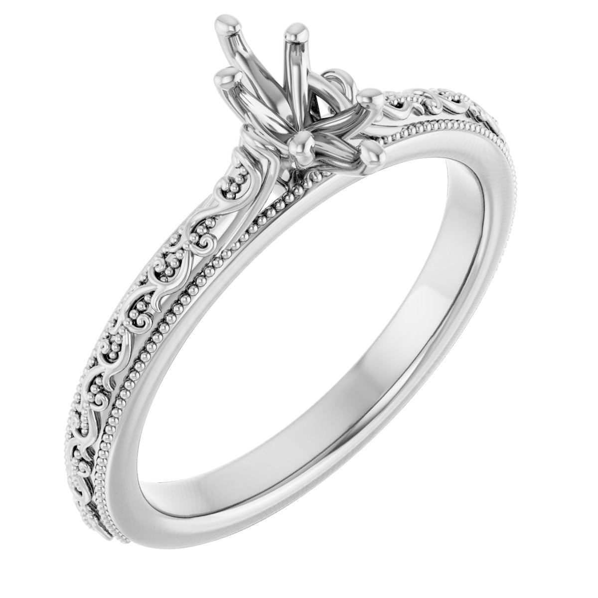 Solitaire Sculptural Engagement Ring