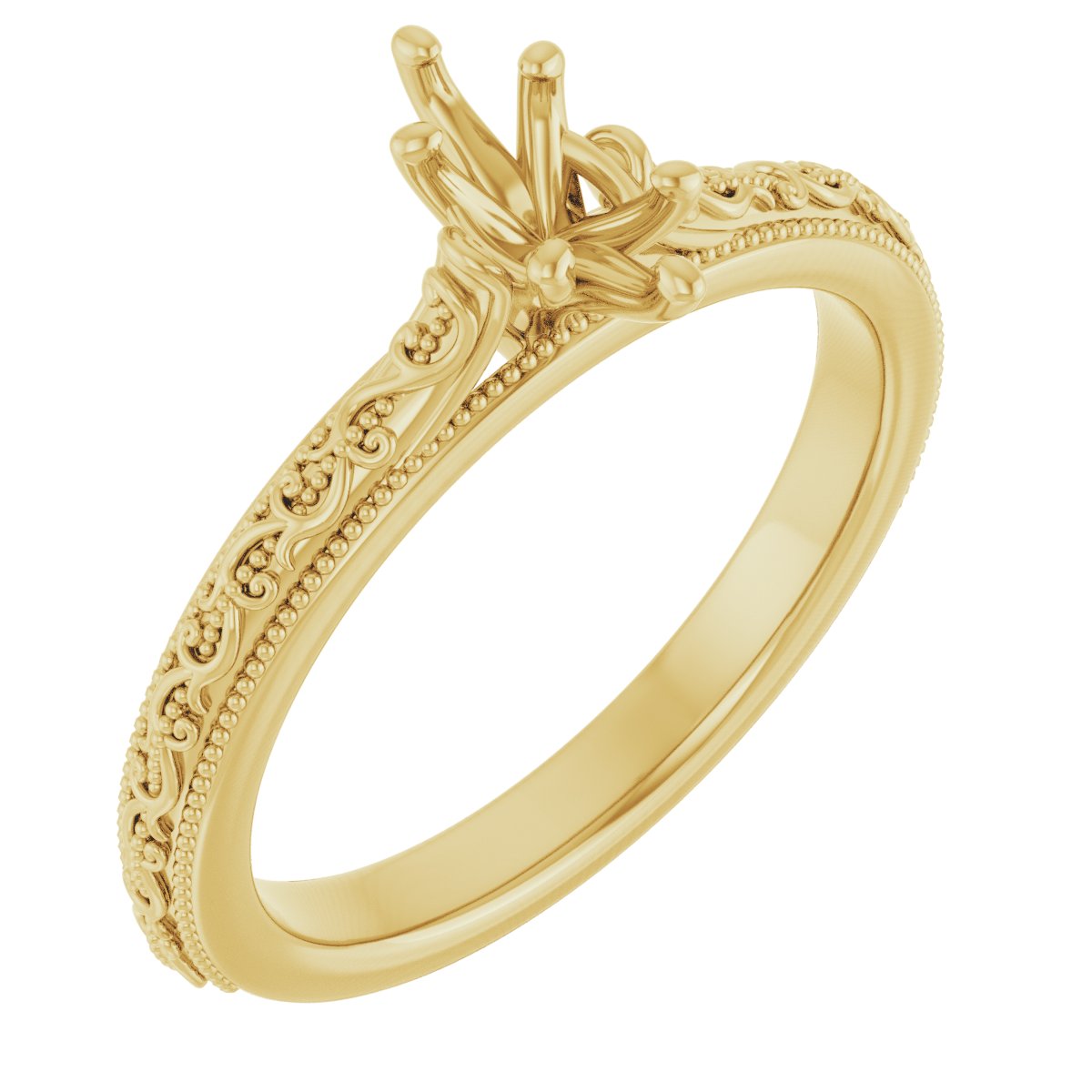 Solitaire Sculptural Engagement Ring