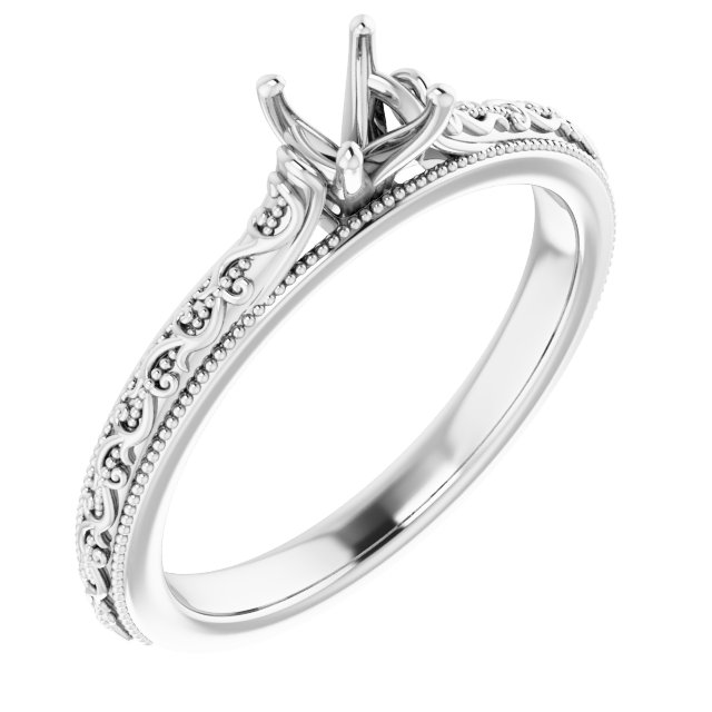 Solitaire Sculptural Engagement Ring