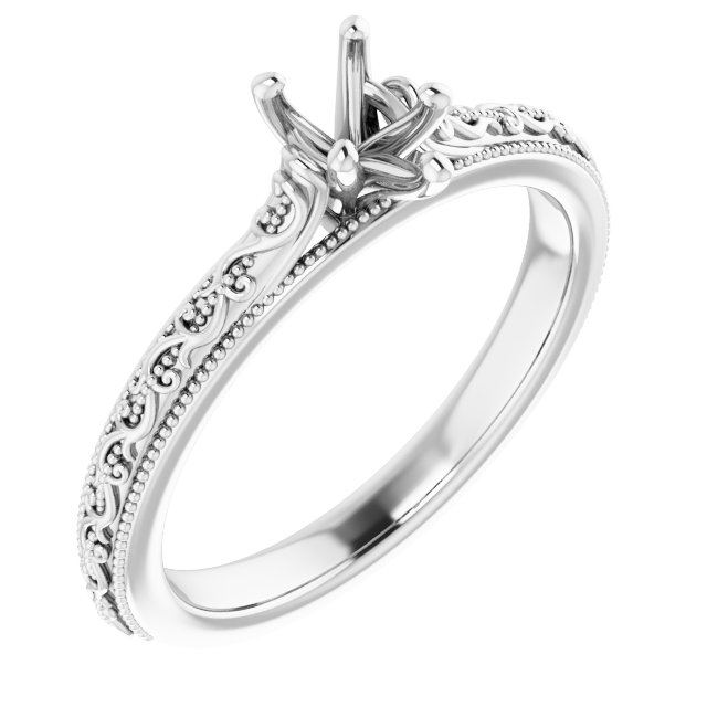 Solitaire Sculptural Engagement Ring