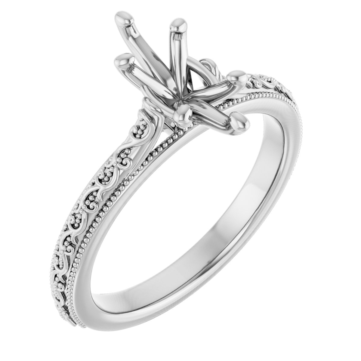 Solitaire Sculptural Engagement Ring