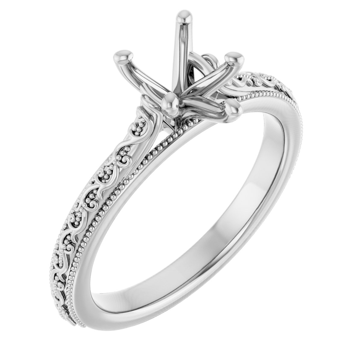 Solitaire Sculptural Engagement Ring