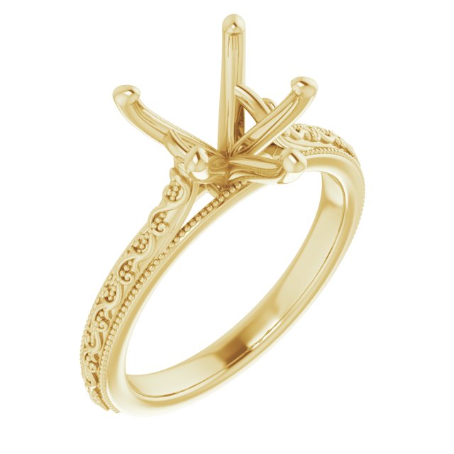 Solitaire Sculptural Engagement Ring