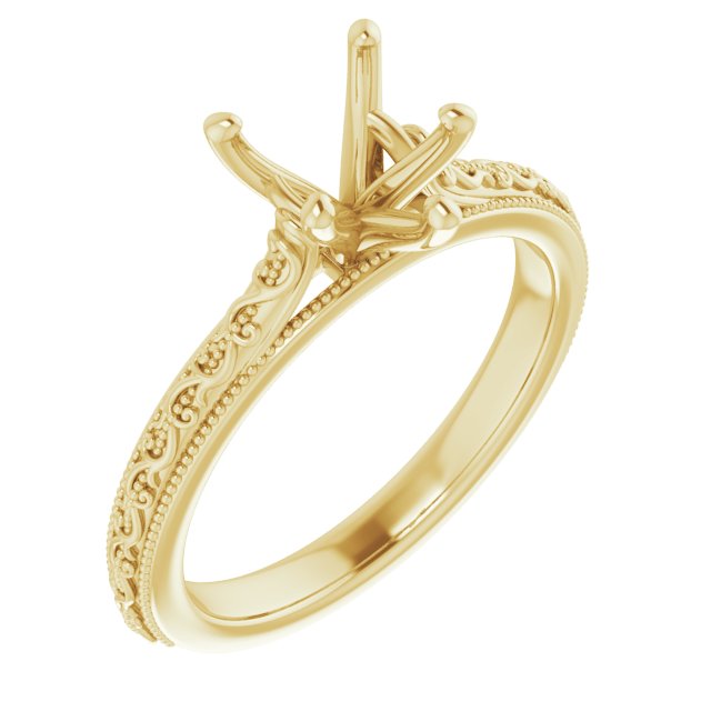 Solitaire Sculptural Engagement Ring