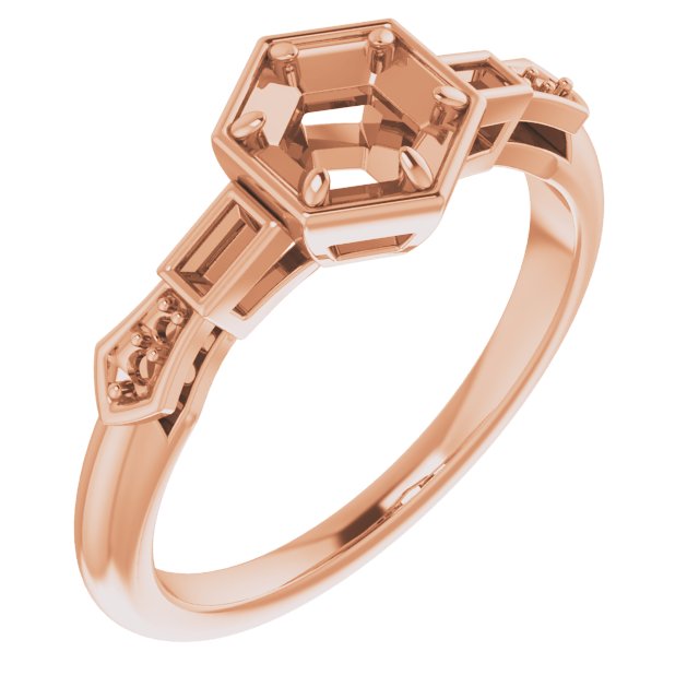 Accented Engagement Ring or Band