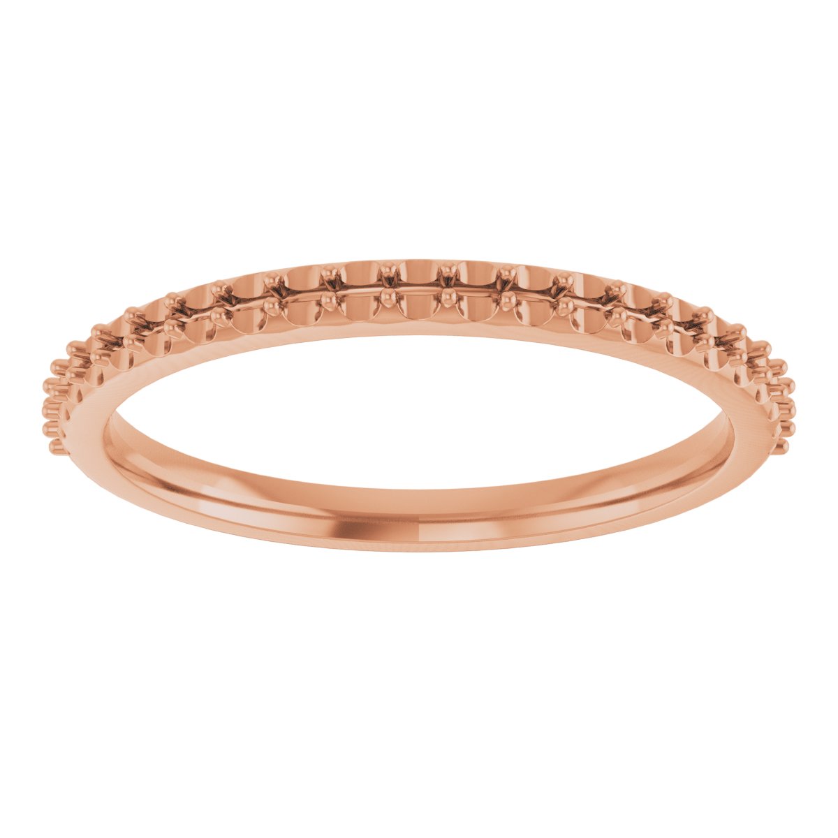 14K Rose 1/5 CTW Diamond Anniversary Band