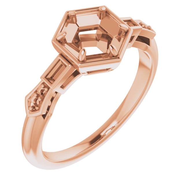 Accented Engagement Ring or Band