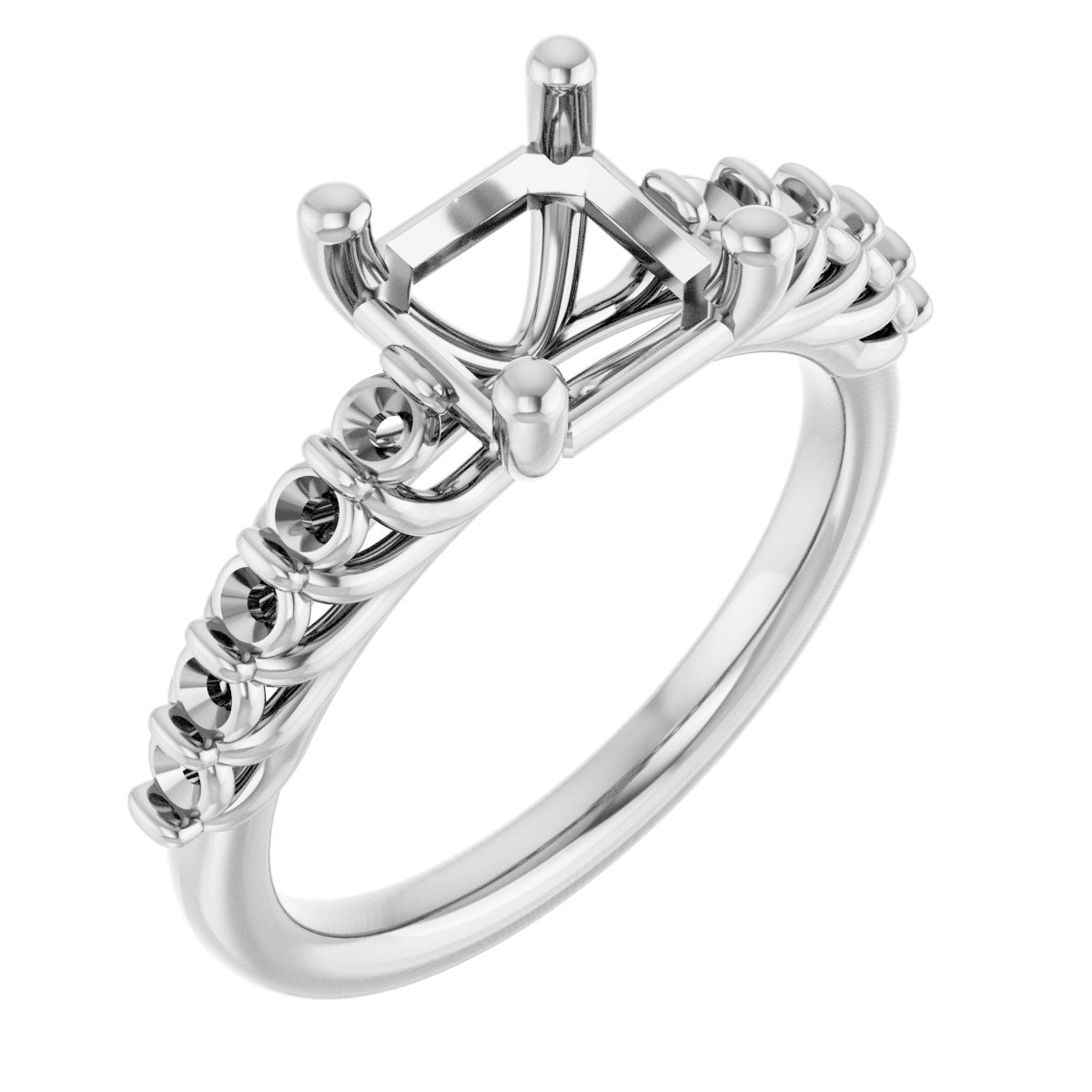 Accented Engagement Ring