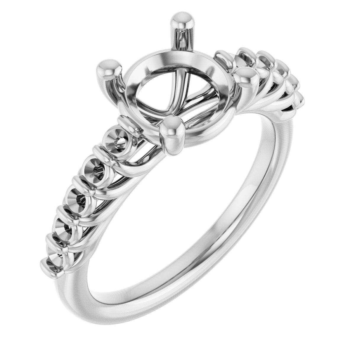 Accented Engagement Ring