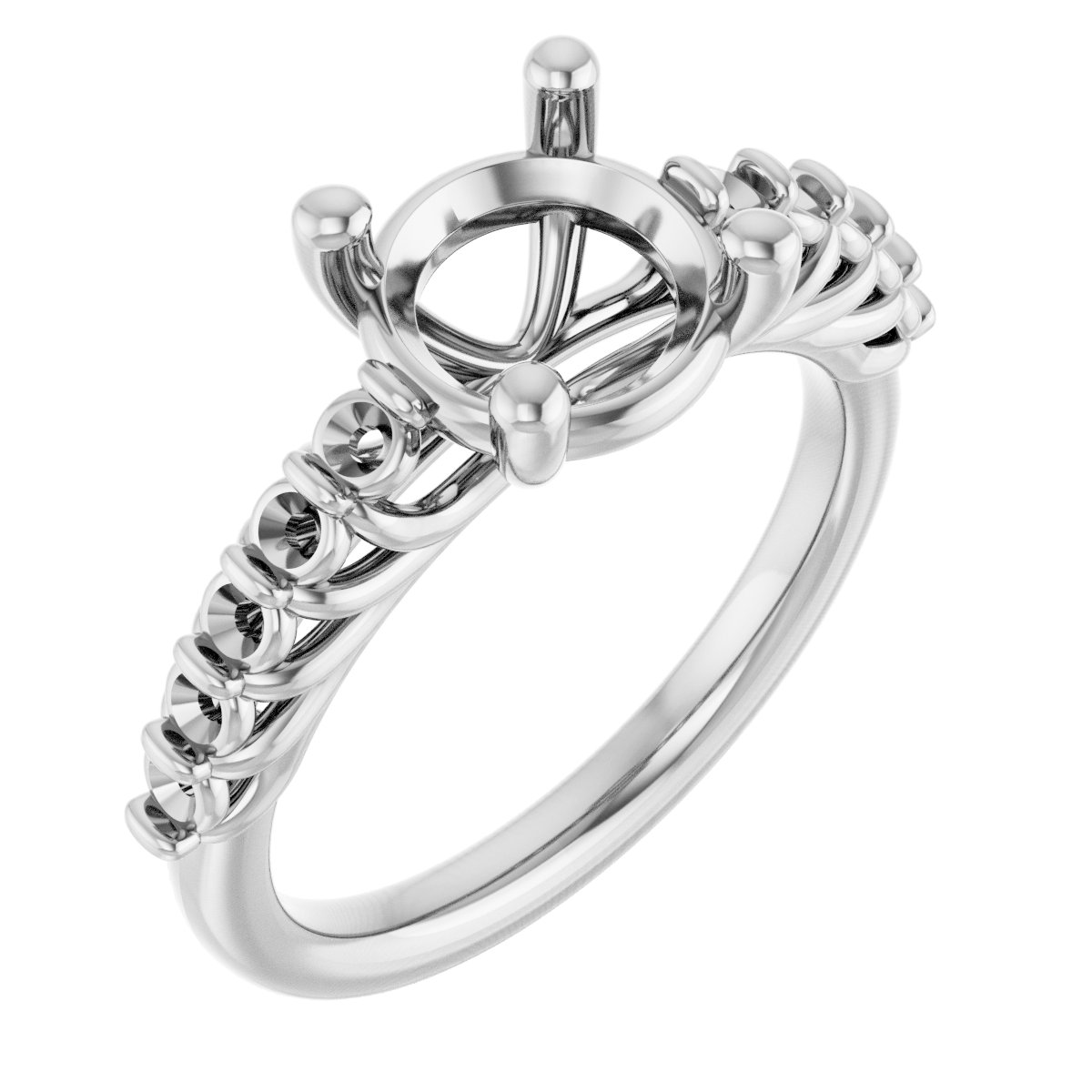 Accented Engagement Ring