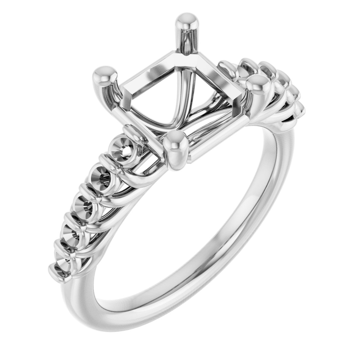 Accented Engagement Ring