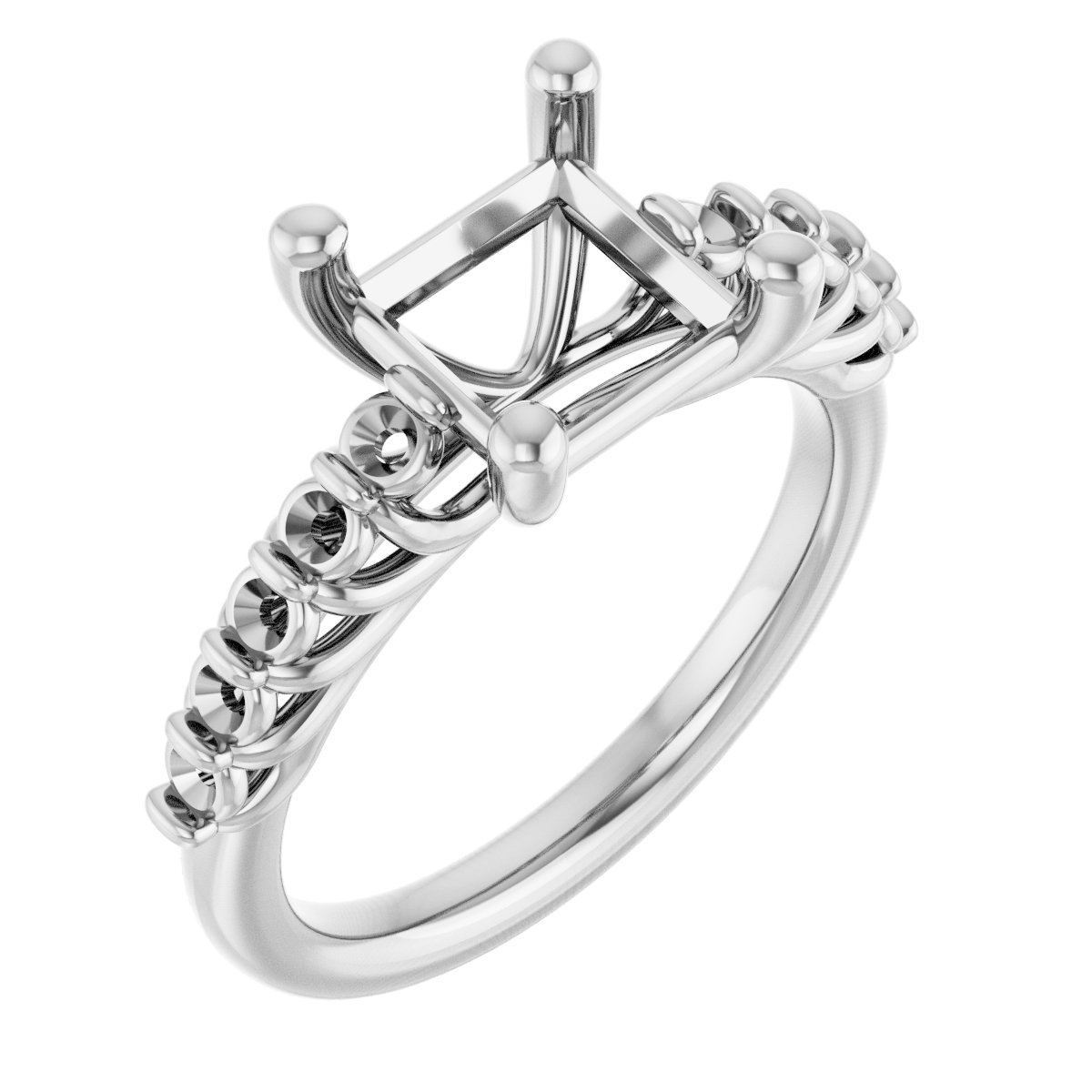 Accented Engagement Ring