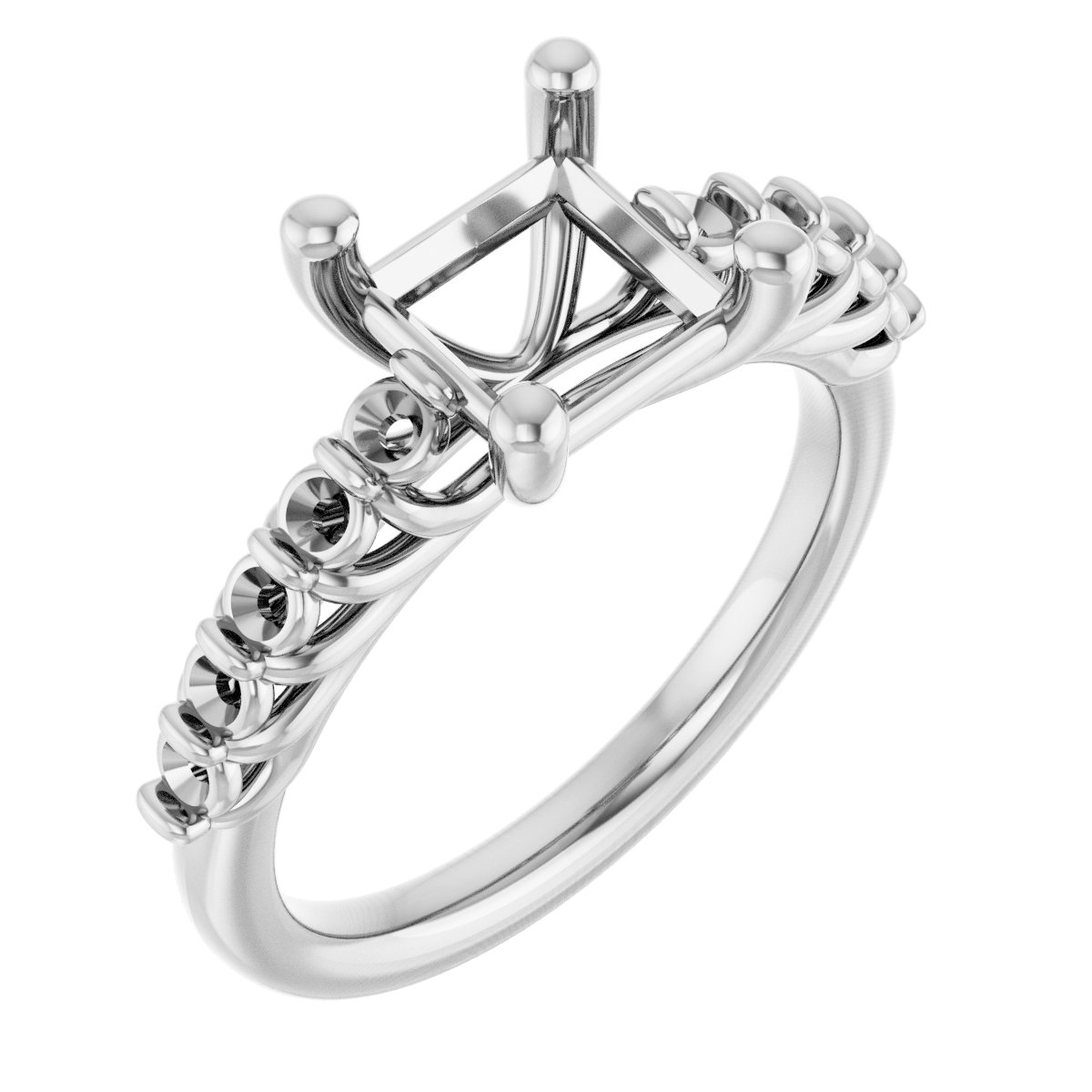 Accented Engagement Ring