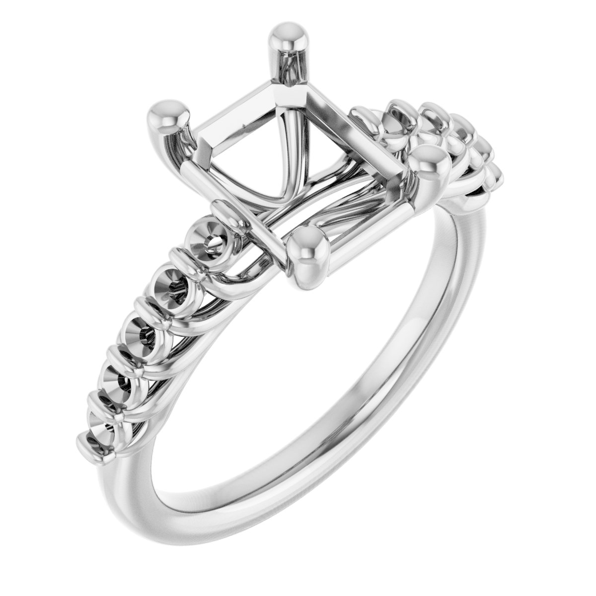 Accented Engagement Ring