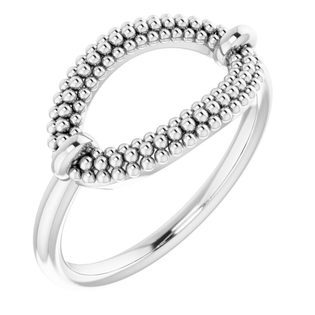 Sterling Silver Beaded Ring