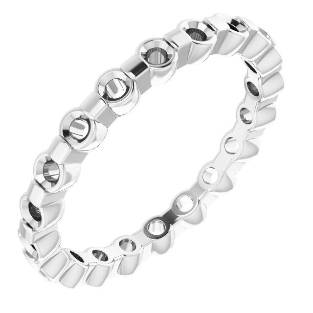 Platinum .625 CTW Diamond Eternity Band Size 7 Ref 12874586