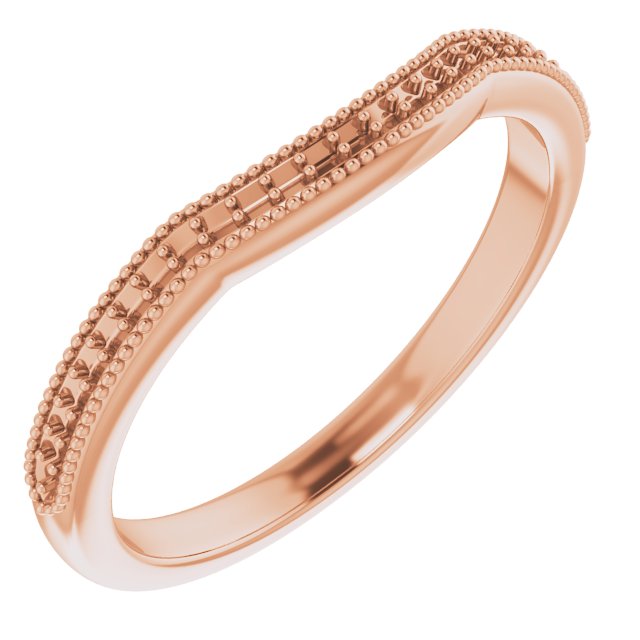 Accented Milgrain Engagement Ring or Band
