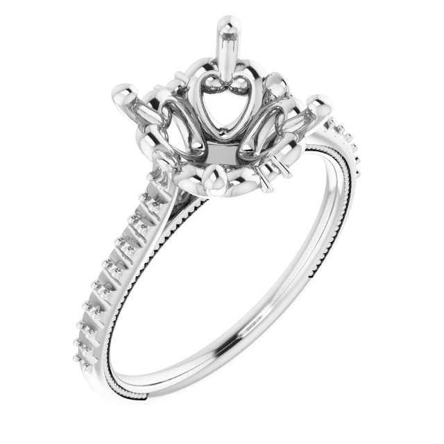 Accented Engagement Ring