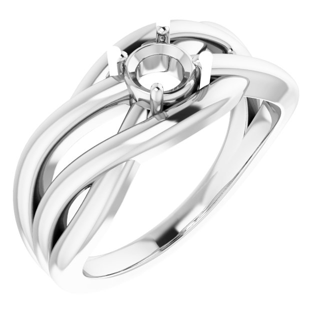 Solitaire Freeform Ring