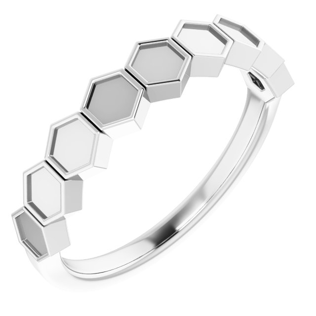 Sterling Silver Stackable Geometric Ring