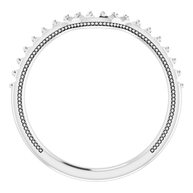 Band Mounting for 10 mm Square Ring view 2