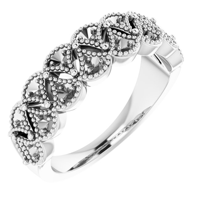 14K White 1/6 CTW Diamond Anniversary Band