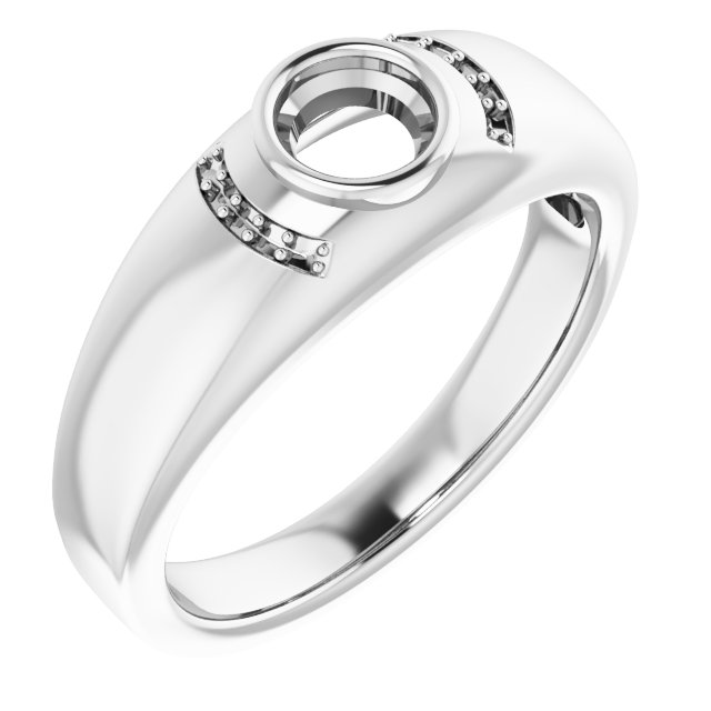 Accented Bezel-Set Ring