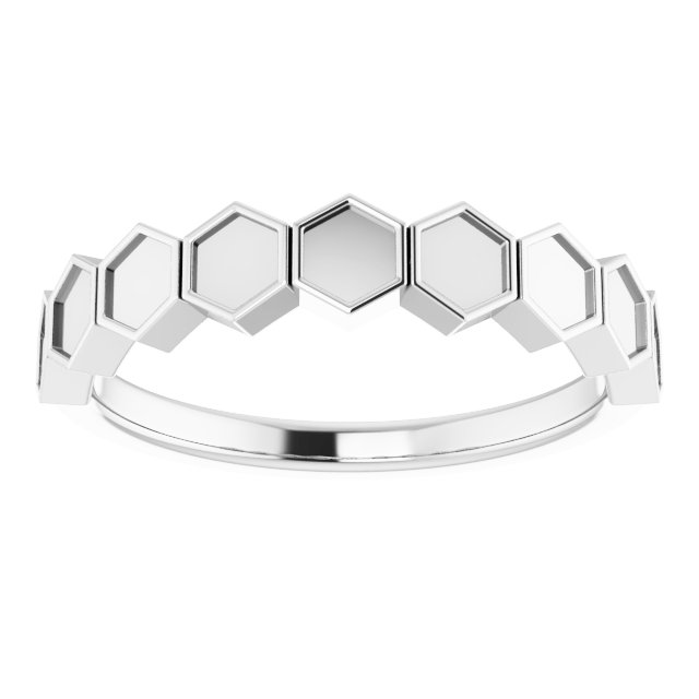 Sterling Silver Stackable Geometric Ring