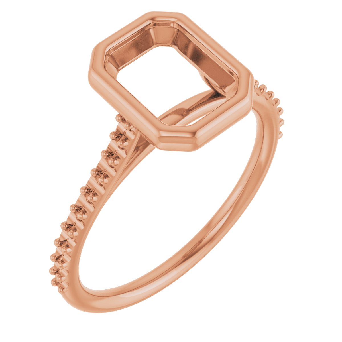 Bezel-Set Accented Engagement Ring