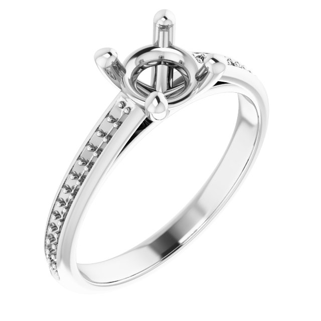 Accented Engagement Ring