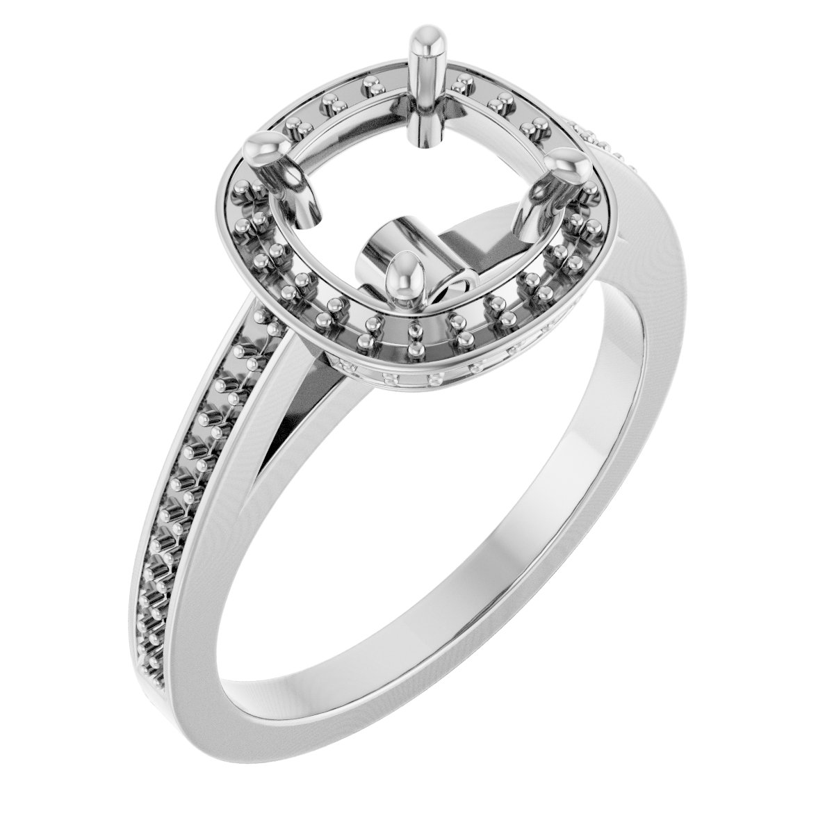 Halo-Style Engagement Ring