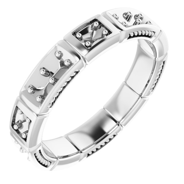 Platinum .50 CTW Diamond Eternity Band Size 5 Ref 12404260