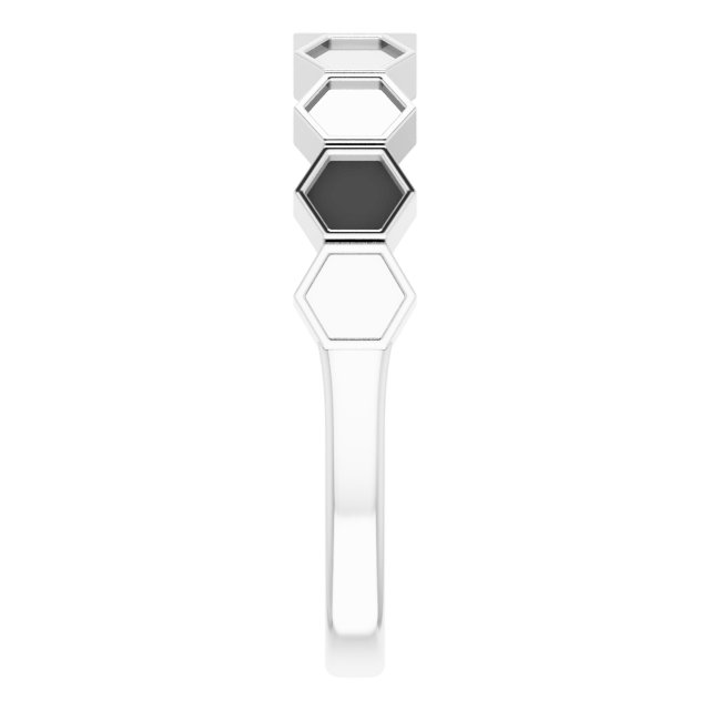 Sterling Silver Stackable Geometric Ring