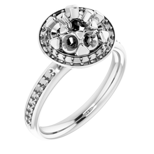 Platinum 1.33 CTW Diamond Engagement Ring Ref 4102387