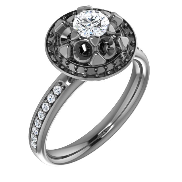 Platinum 1.33 CTW Diamond Engagement Ring Ref 4102387